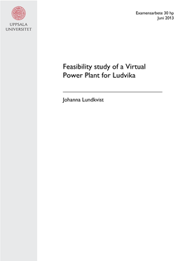 Feasibility Study of a Virtual Power Plant for Ludvika