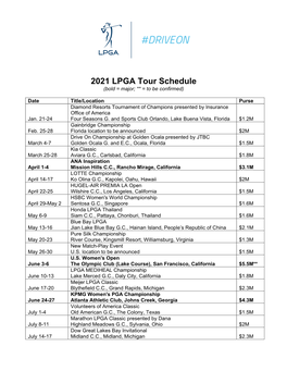 2021-Lpga-Tour-Schedule.Pdf
