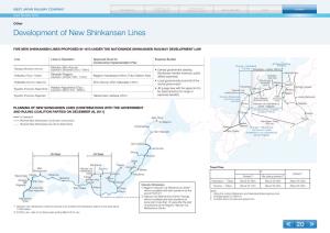 Development of New Shinkansen Lines