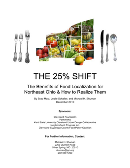 THE 25% SHIFT the Benefits of Food Localization for Northeast Ohio & How to Realize Them