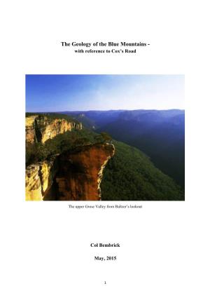 The Geology of the Blue Mountains - with Reference to Cox’S Road