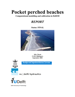 Pocket Perched Beaches Computational Modelling and Calibration in Delft3d
