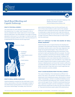 Small Bowel Bleeding and Capsule Endoscopy