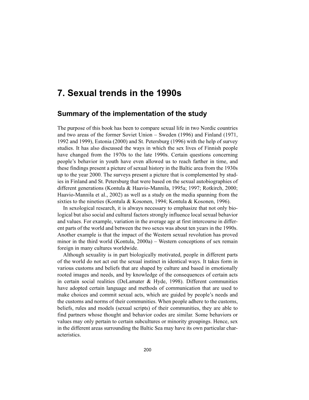 7. Sexual Trends in the 1990S