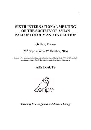 Abstracts 4Th SAPE Meeting 2004