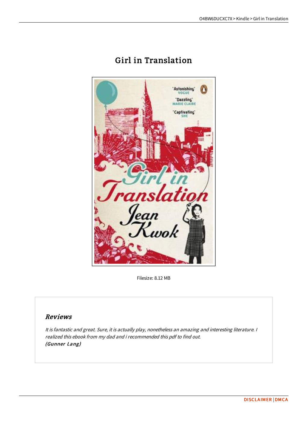 Find Ebook / Girl in Translation