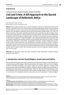 Cult and Crisis: a GIS Approach to the Sacred Landscape of Hellenistic Attica
