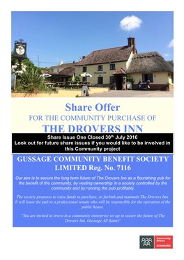 Share Offer the DROVERS