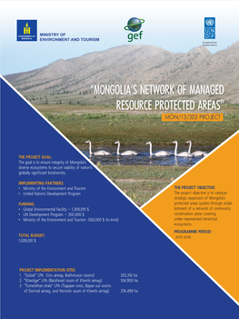 “Mongolia's Network of Managed Resource