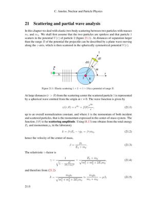 21 Scattering and Partial Wave Analysis