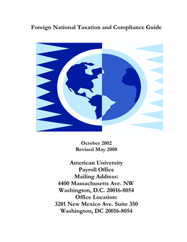 Foreign National Taxation and Compliance Guide