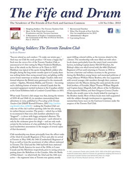 Sleighing Soldiers: the Toronto Tandem Club