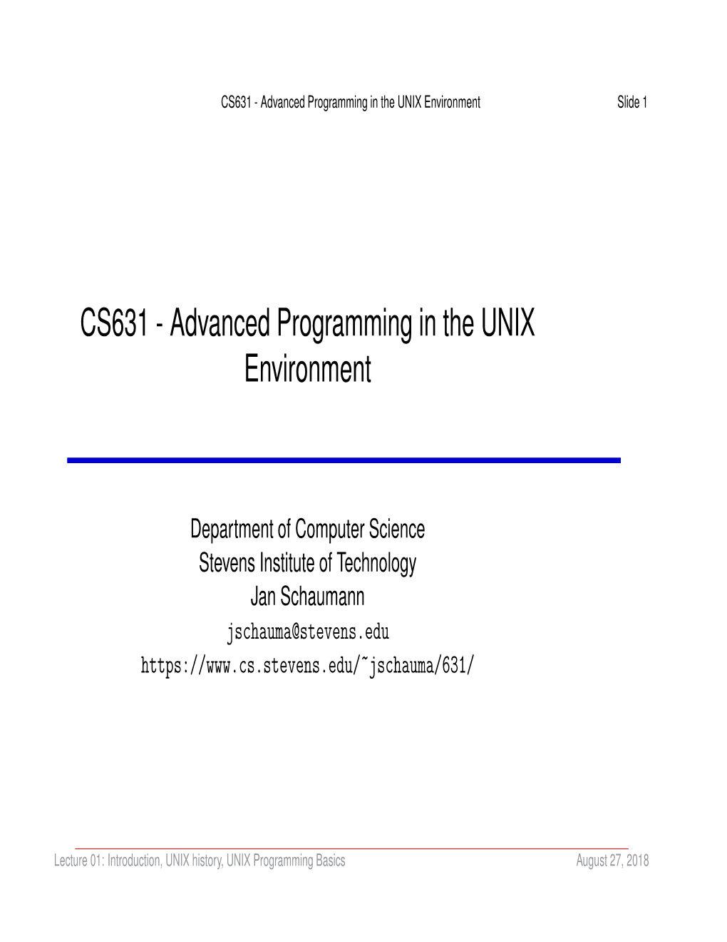 Advanced Programming in the UNIX Environment