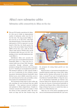 Africa's New Submarine Cables