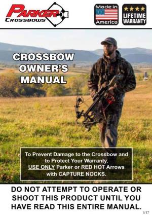 Crossbow Owner's Manual