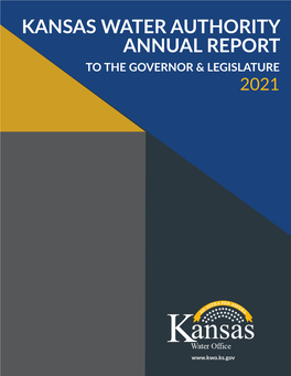 2021 Kansas Water Authority Annual Report to The