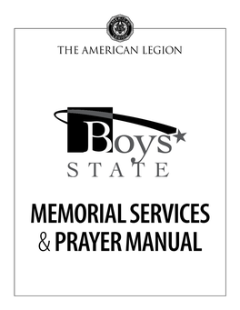 Memorial Services & Prayer Manual