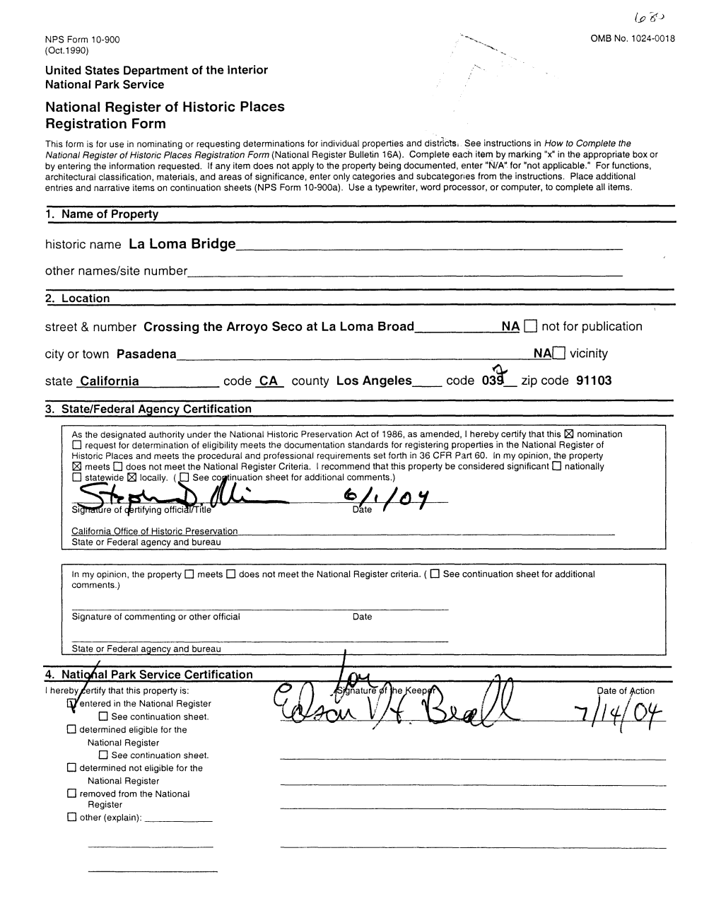 National Register of Historic Places Registration Form