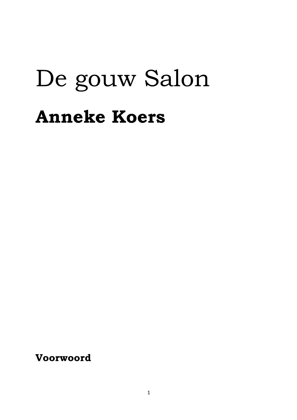 De Gouw Salon