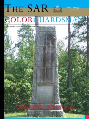 January 2019 COLORGUARDSMAN the National Society Sons of the American Revolution