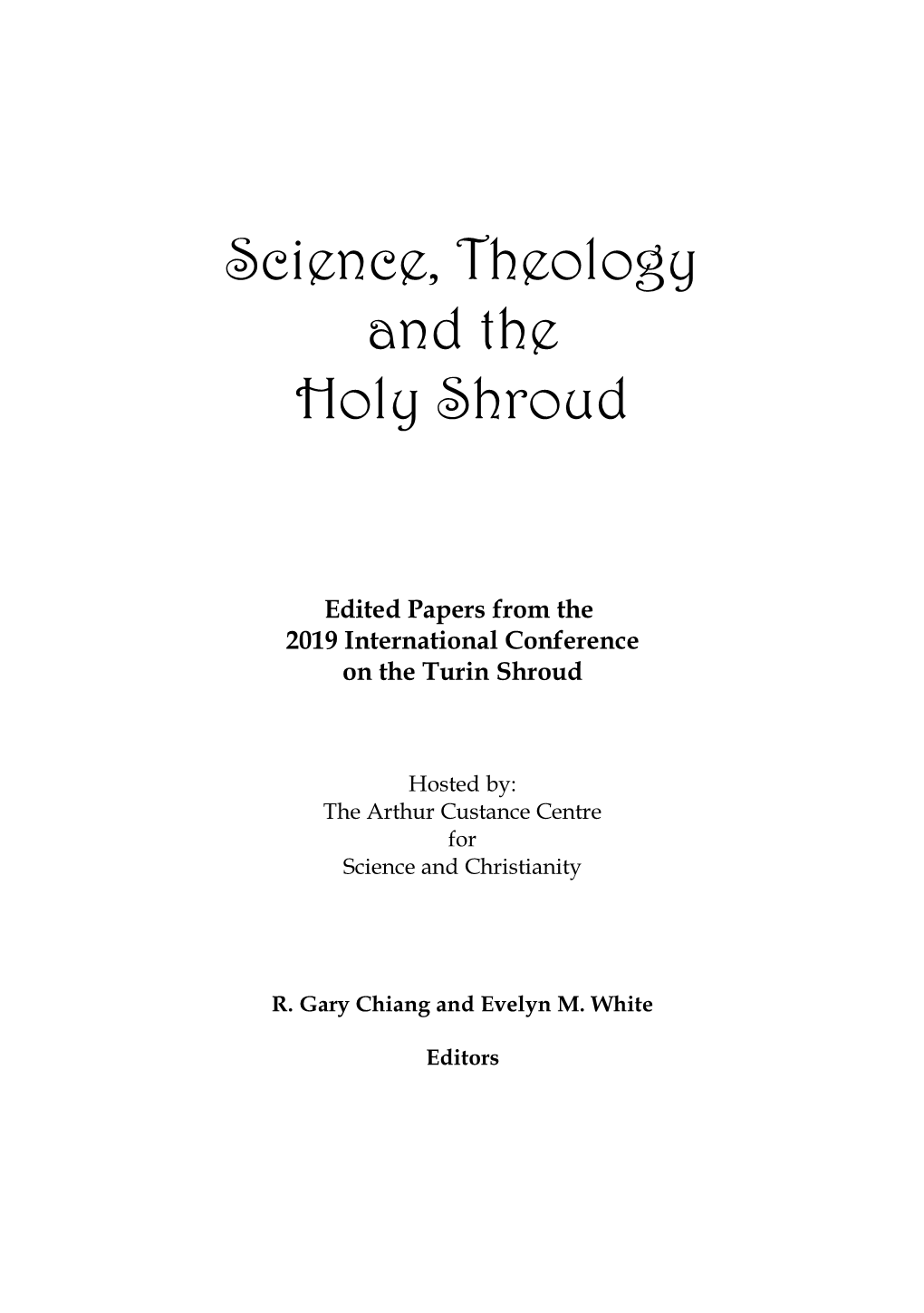 Science, Theology and the Holy Shroud