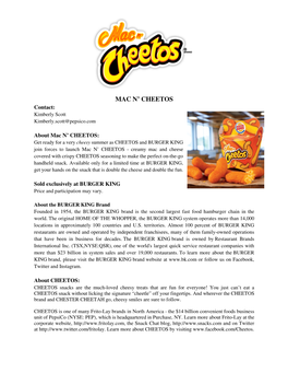 Mac N' Cheetos