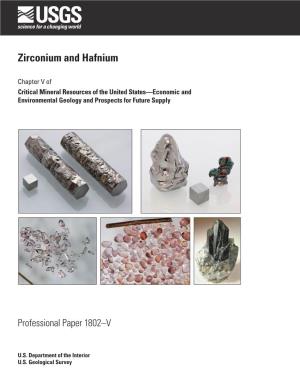 Zirconium and Hafnium