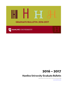 2016-2017 Graduate Bulletin | Ii Courses