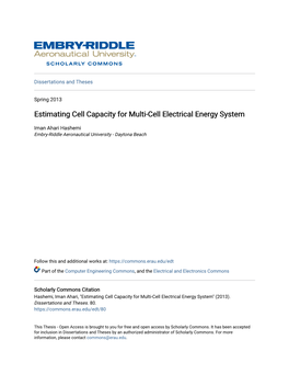 Estimating Cell Capacity for Multi-Cell Electrical Energy System