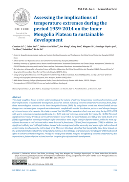 Assessing the Implications of Temperature Extremes During The