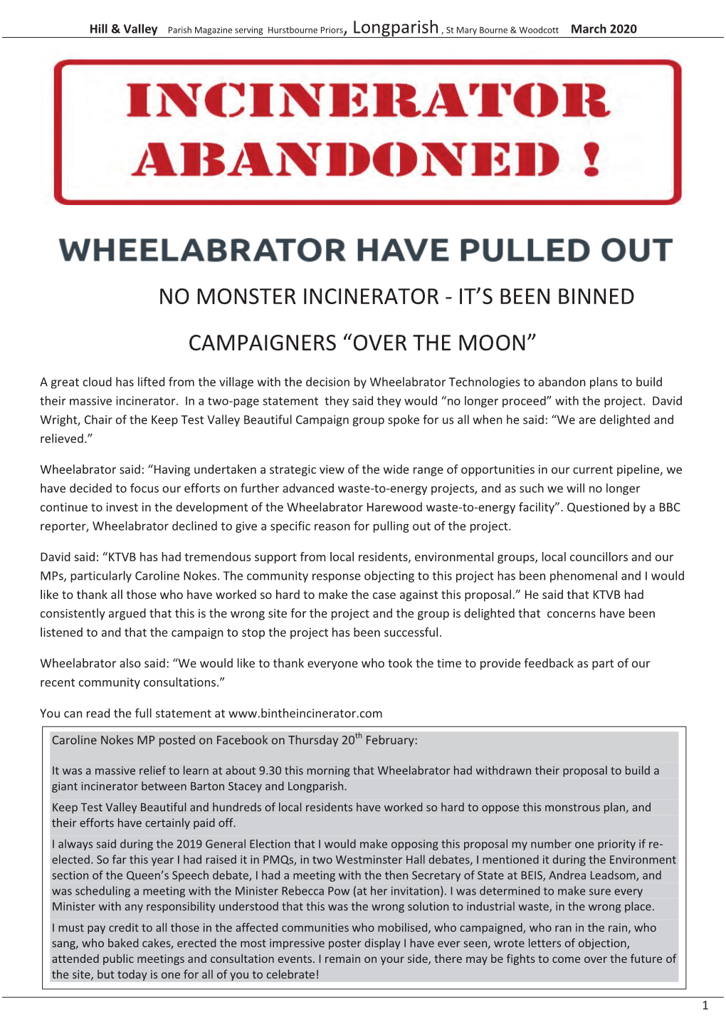 No Monster Incinerator - It’S Been Binned