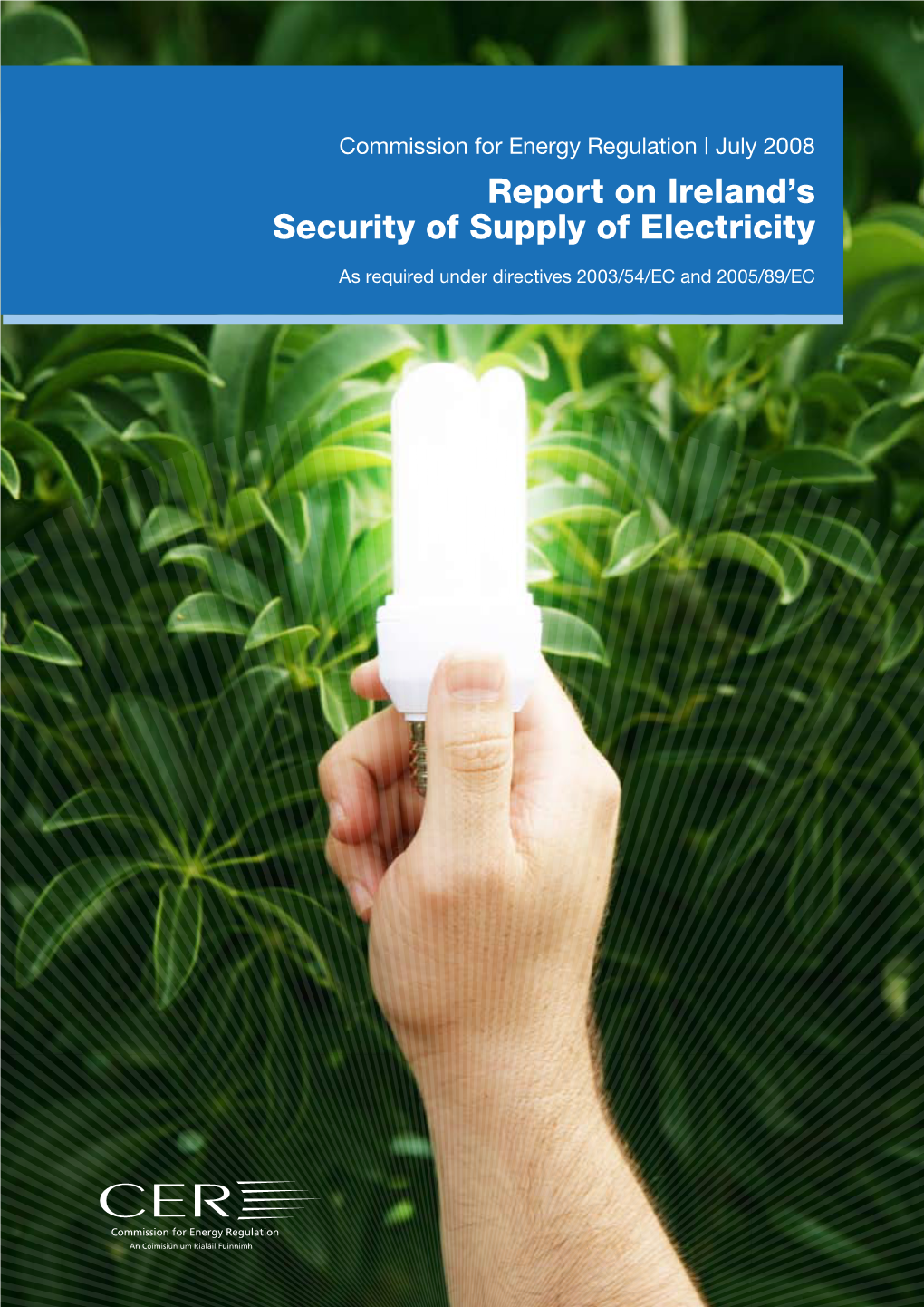 Report on Ireland's Security of Supply of Electricity