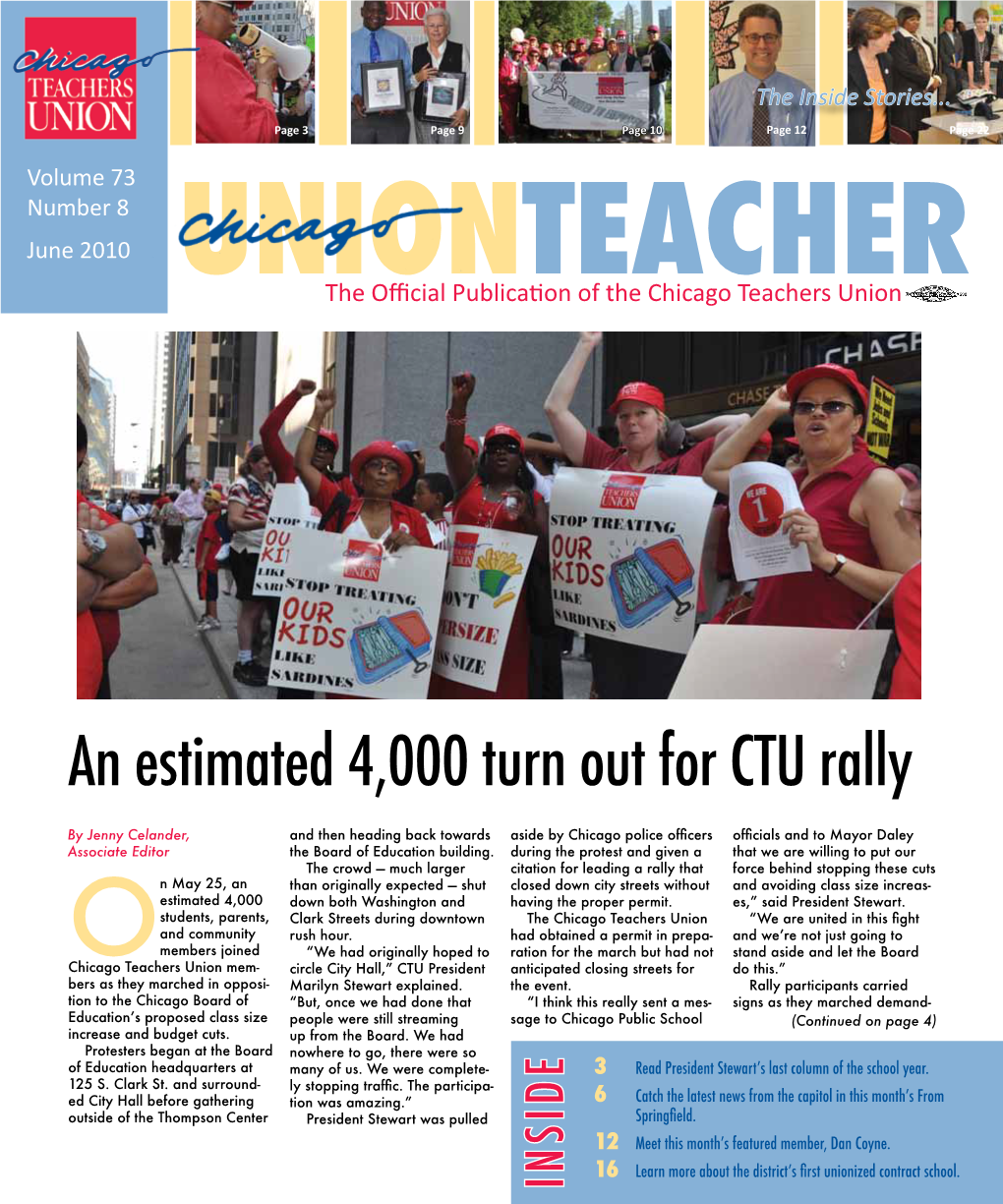 An Estimated 4,000 Turn out for CTU Rally