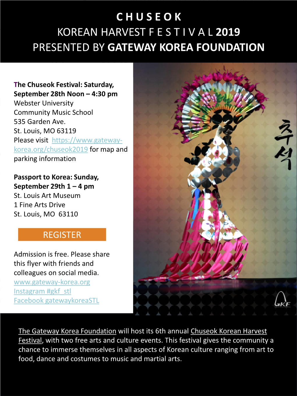 Chuseok Korean Harvest Festival 2019 Presented by Gateway Korea