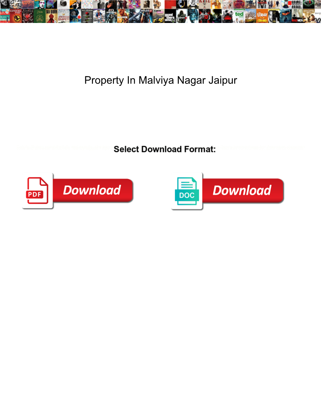 Property in Malviya Nagar Jaipur