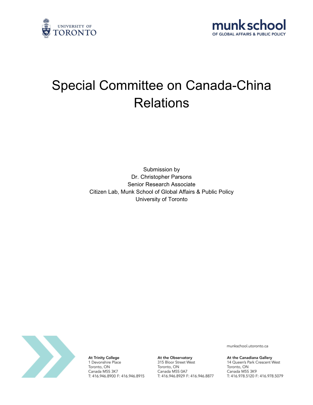 Special Committee on Canada-China Relations