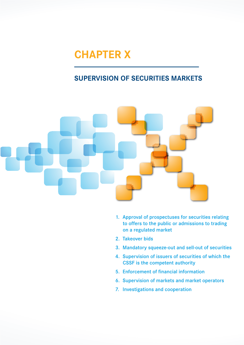 Chapter X Supervision of Securities Markets Supervision of Securities Markets