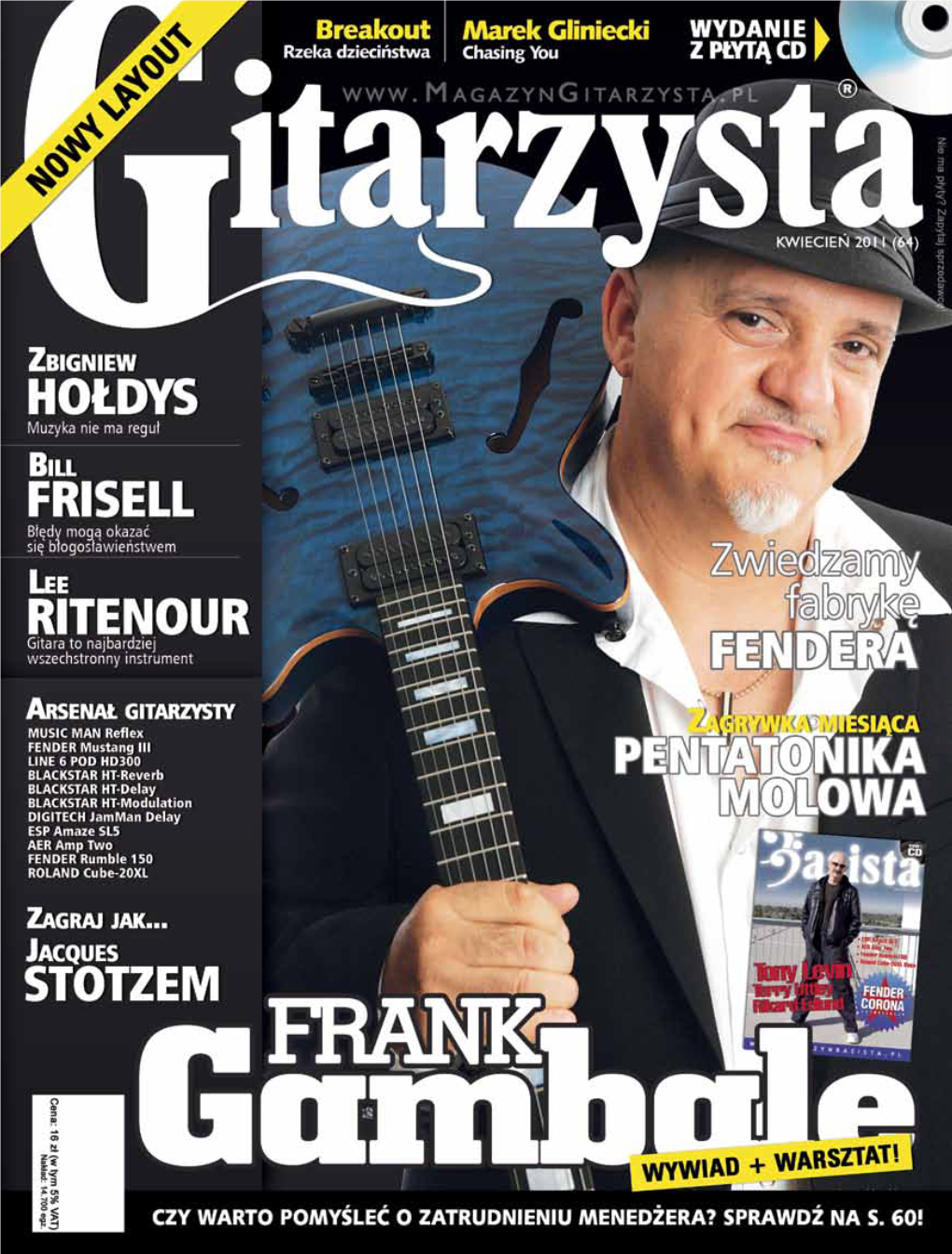 Gitarzysta 4/2011 Co Na CD? Spis Zawartości Płyty Znajdziesz Na S