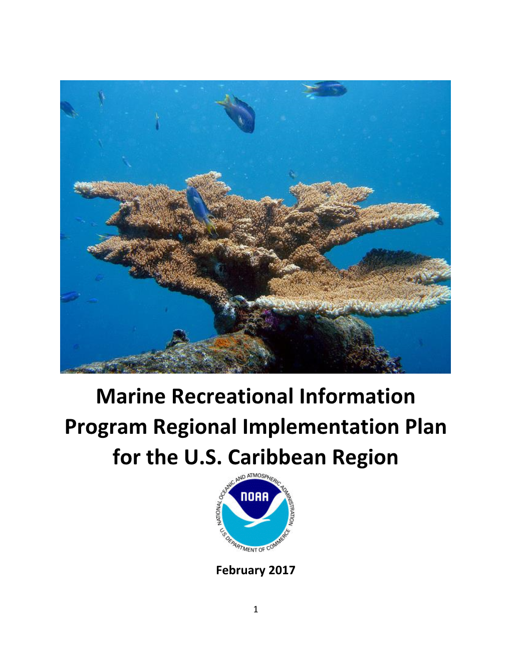 Marine Recreational Information Program Regional Implementation Plan for the U.S. Caribbean Region