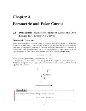 Chapter 2 Parametric and Polar Curves