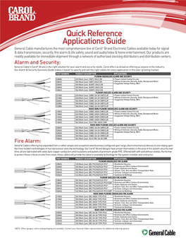 Quick Reference Applications Guide