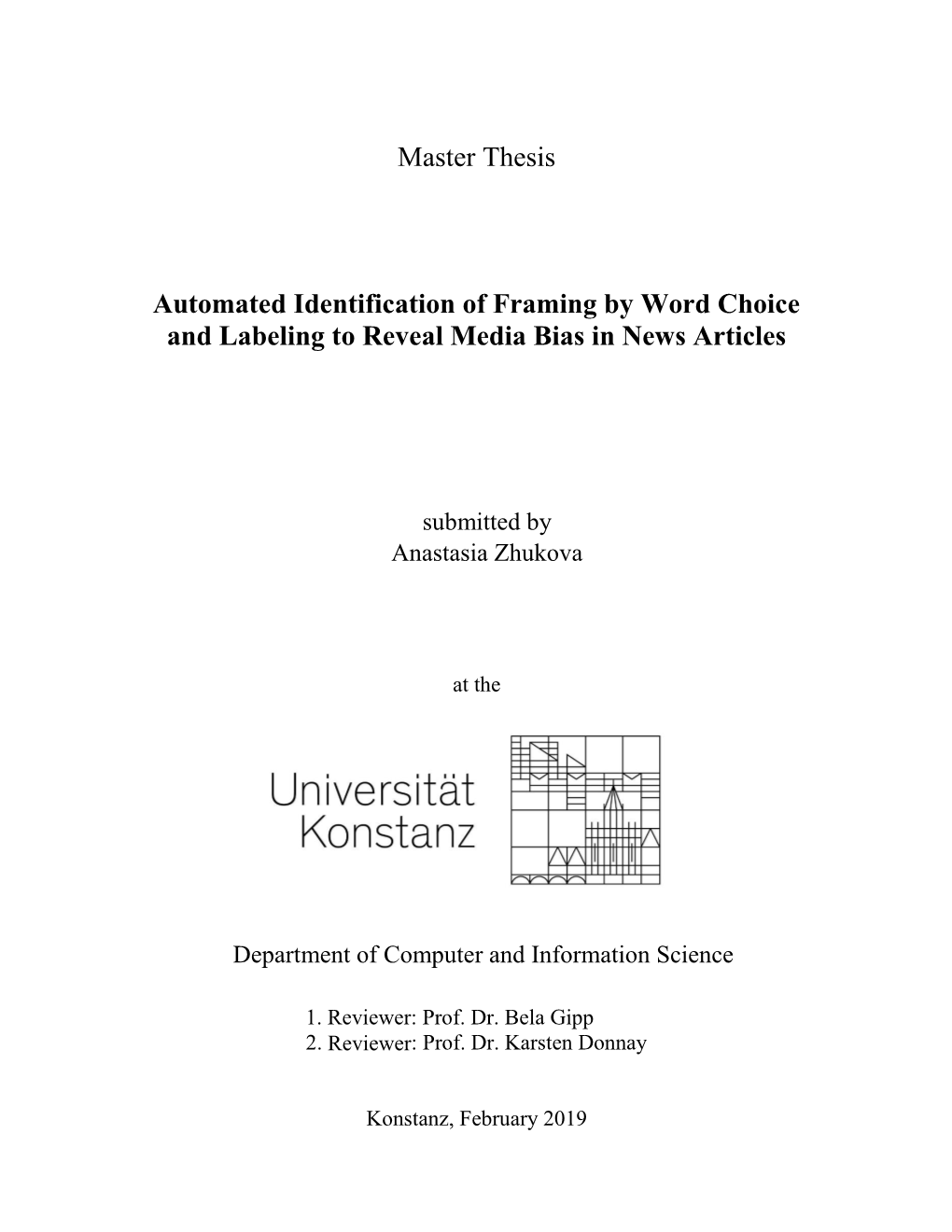 thesis framing analysis