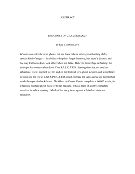 Book 1: the Letter