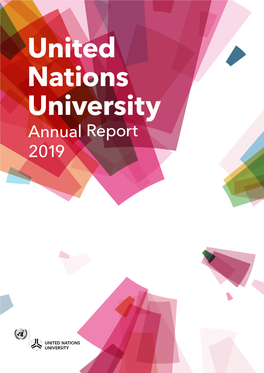 United Nations University Annual Report 2019