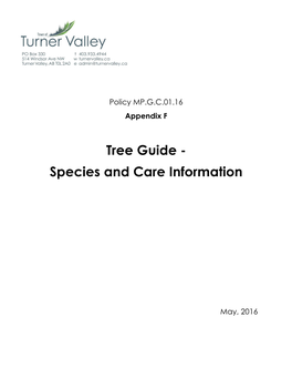 Tree Guide - Species and Care Information