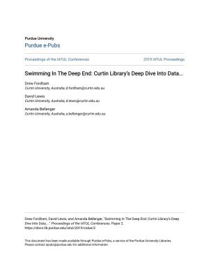 Curtin Library's Deep Dive Into Data