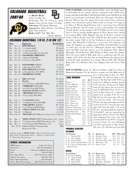 Mbb Notes Vs. BU Monday Afternoon.Pmd