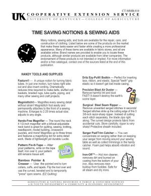 CT-MMB-010 Time Saving Sewing Notions