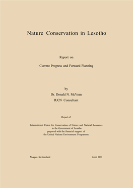 Nature Conservation in Lesotho