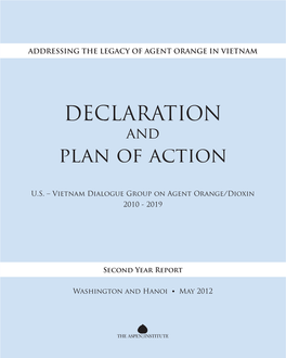 Vietnam Dialogue Group on Agent Orange/Dioxin May 2012 Washington and Hanoi